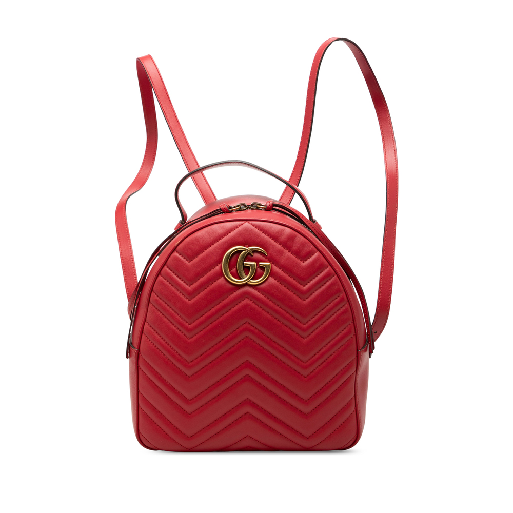 Pre-Loved Gucci Small GG Marmont Matelasse Leather Backpack
